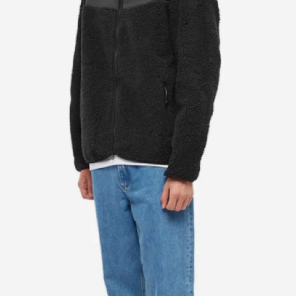 Barbour Men's AXIS SHERPA FLEECE Jacket in Black Great Reviews MSRP$220